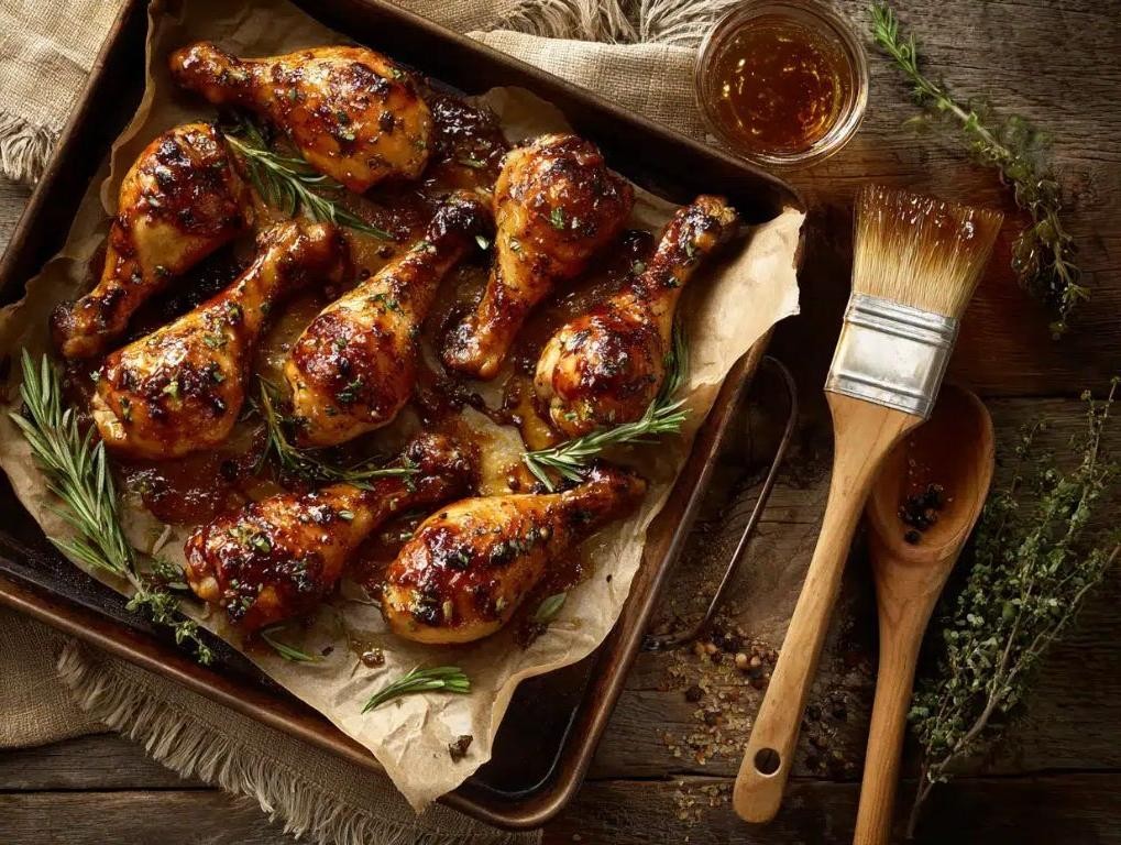 Maple Dijon Baked Drumsticks
