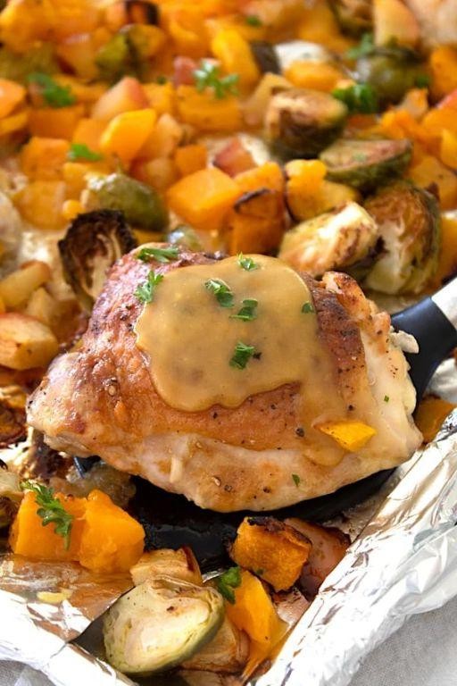 Maple Dijon Chicken with Autumn Dressing