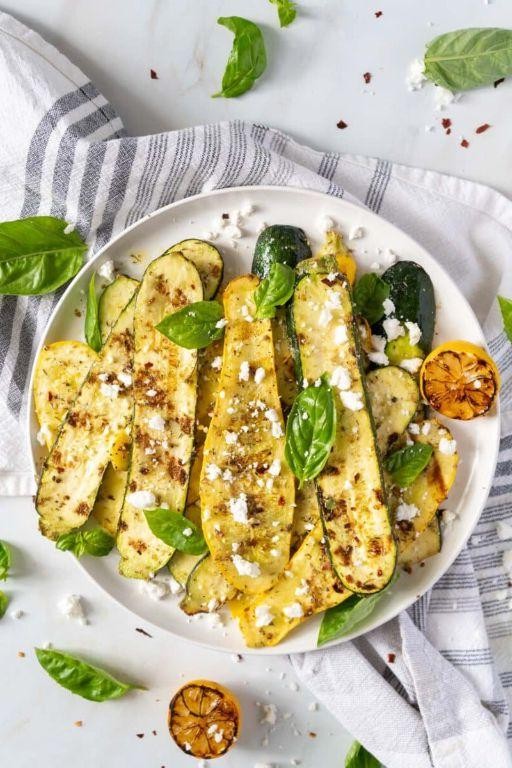 Maple Dijon Grilled Zucchini and Squash