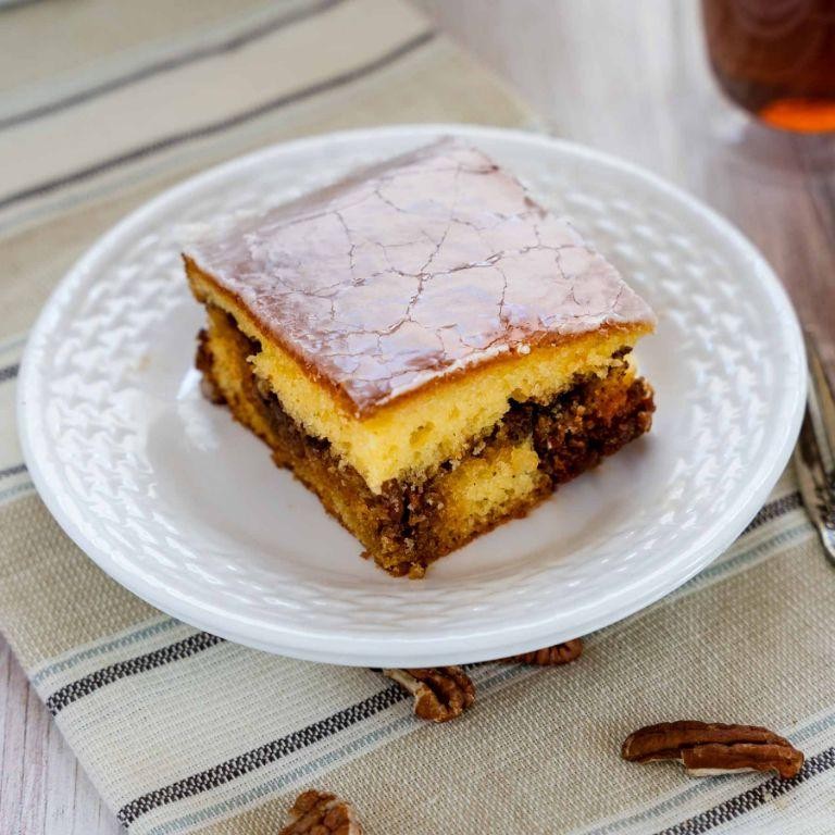 Maple Glazed Honey Bun Cake