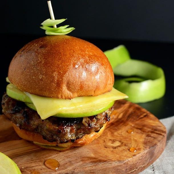 Maple Glazed Pork Burger