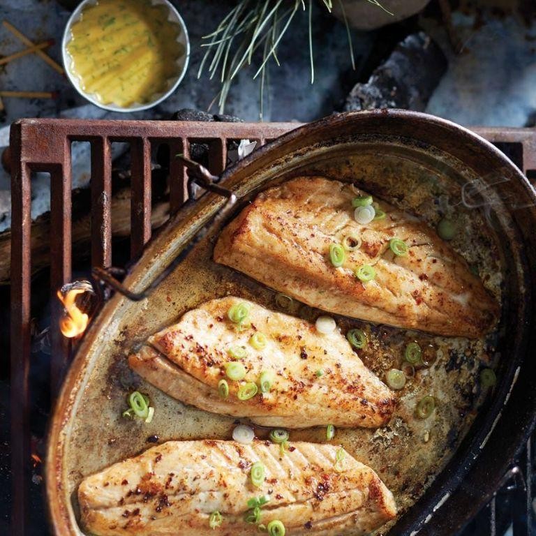 Maple Glazed Walleye with Thyme