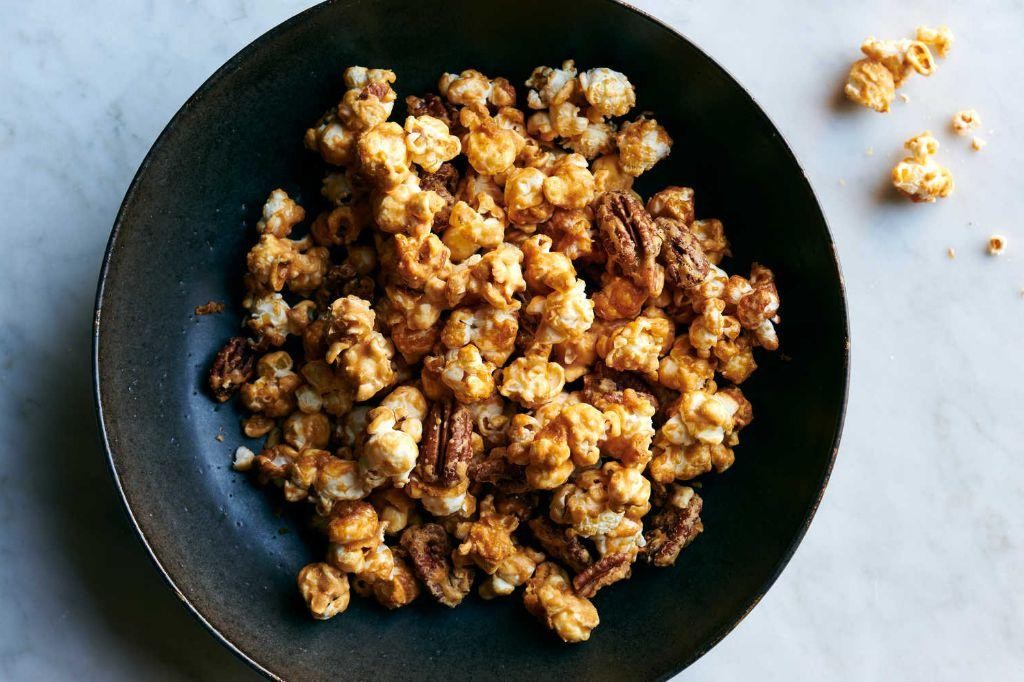 Maple Pecan Caramel Corn