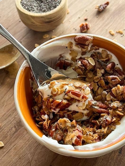 Maple Pecan Crunch Oatmeal Bowl