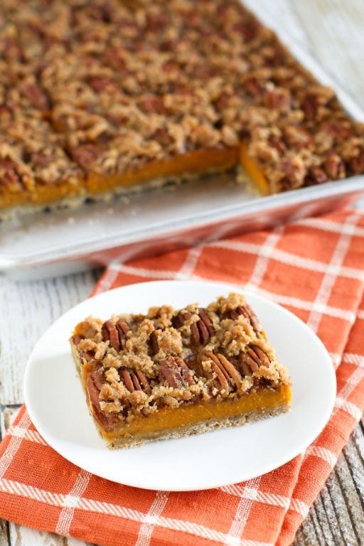 Maple Pecan Pumpkin Bars