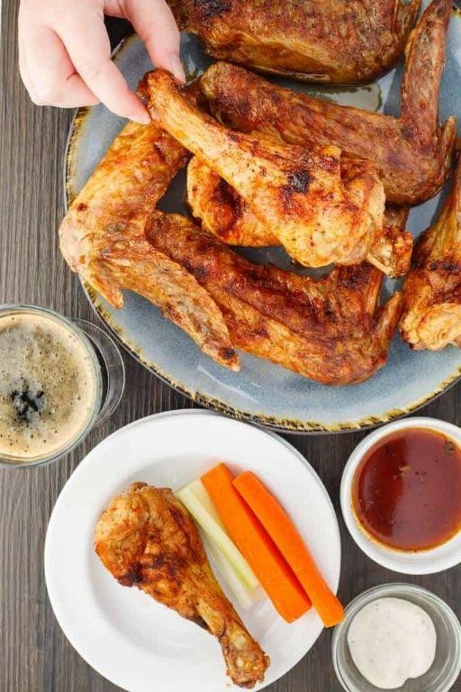 Maple Sriracha Fried Turkey Wings