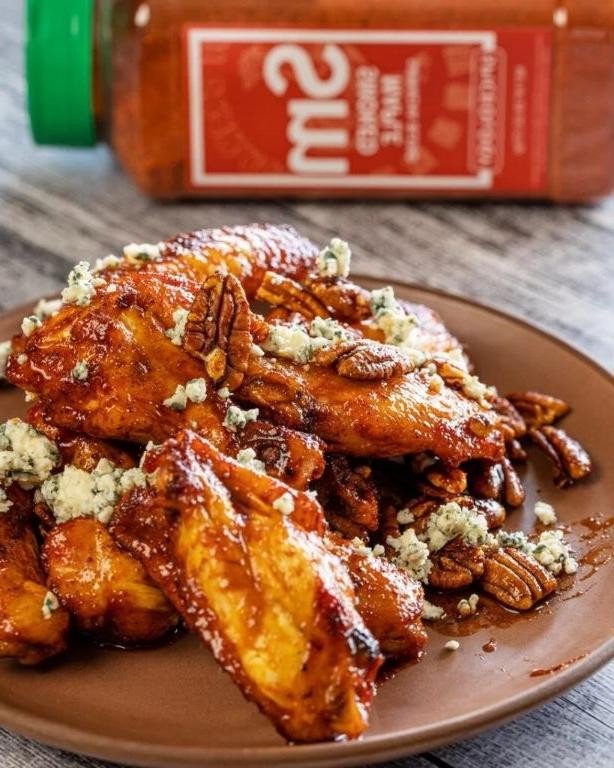 Maple Sriracha Slow Cooker Chicken Wings