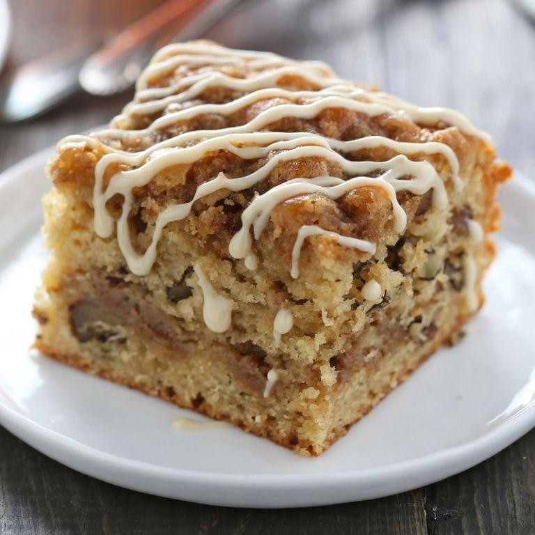 Maple Walnut Cinnamon Coffee Cake