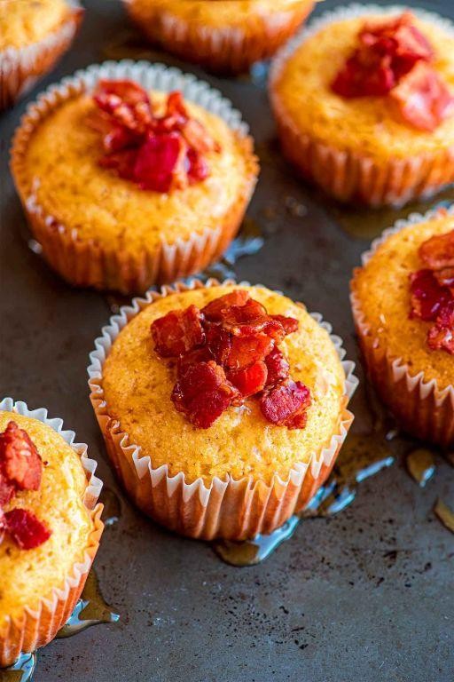 Maple-Bacon Cornbread Muffins