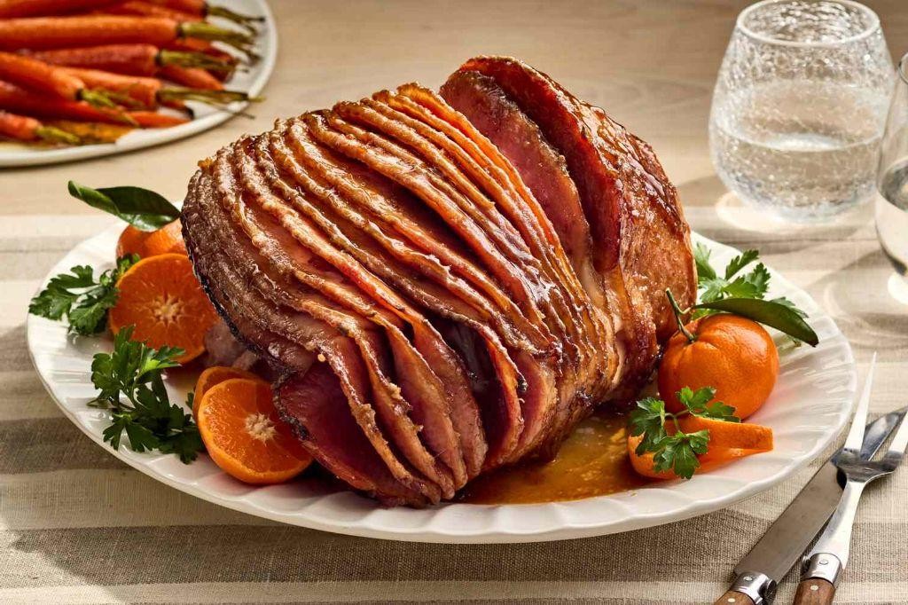 Maple-Bourbon Ham with a Sweet Glaze