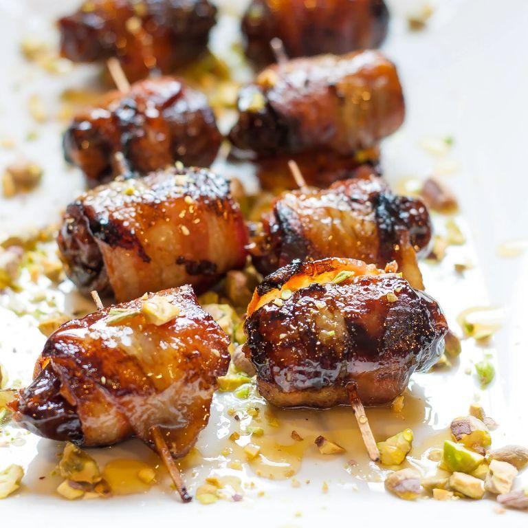 Maple-Glazed Bacon-Wrapped Dates
