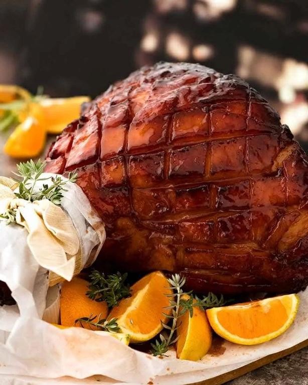 Maple-Glazed Baked Ham