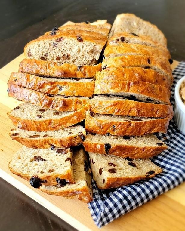 Maple-Glazed Cinnamon Raisin Bread
