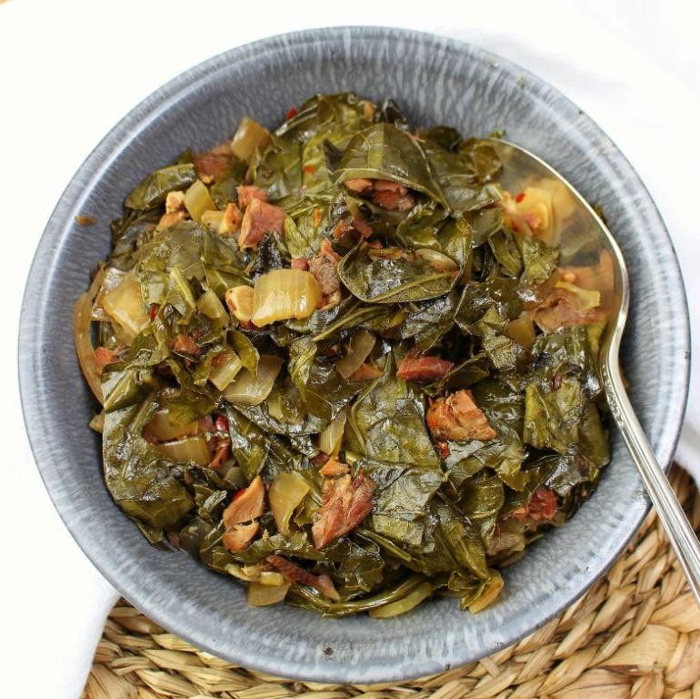Maple-Glazed Crockpot Collard Greens