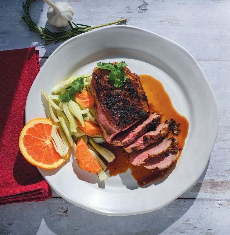 Maple-Pecan Crusted Duck Breast