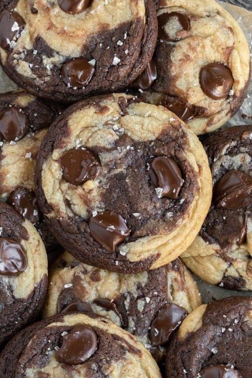 Marble Fudge Cookie Brownies