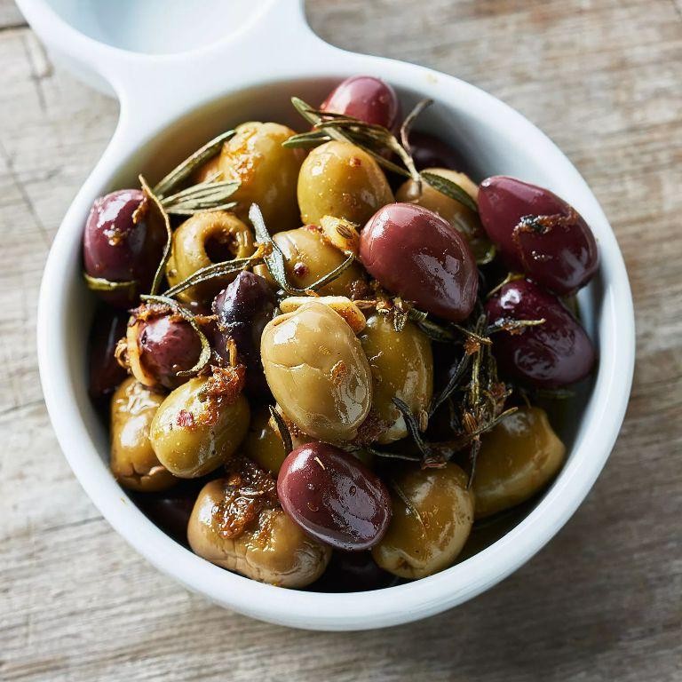 Marinated Olives with Orange and Fennel