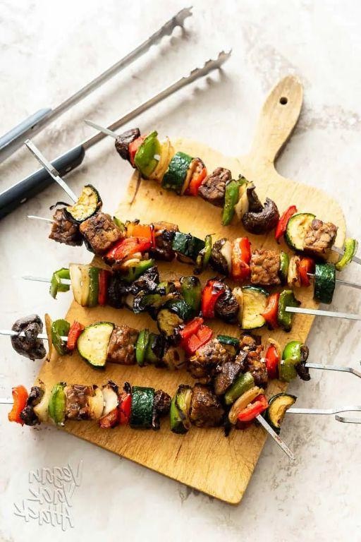 Marinated Tempeh Kebabs
