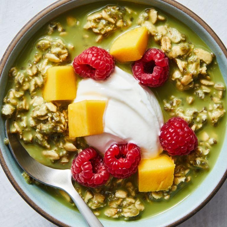 Matcha Green Tea Protein Overnight Oats