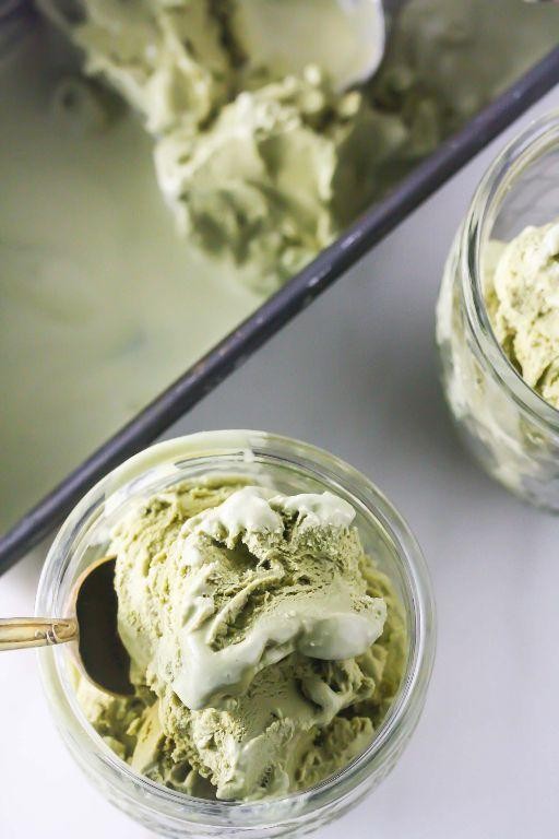 Matcha and Coconut Ice Cream Harmony