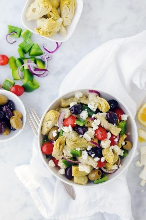 Mediterranean Artichoke and Feta Salad