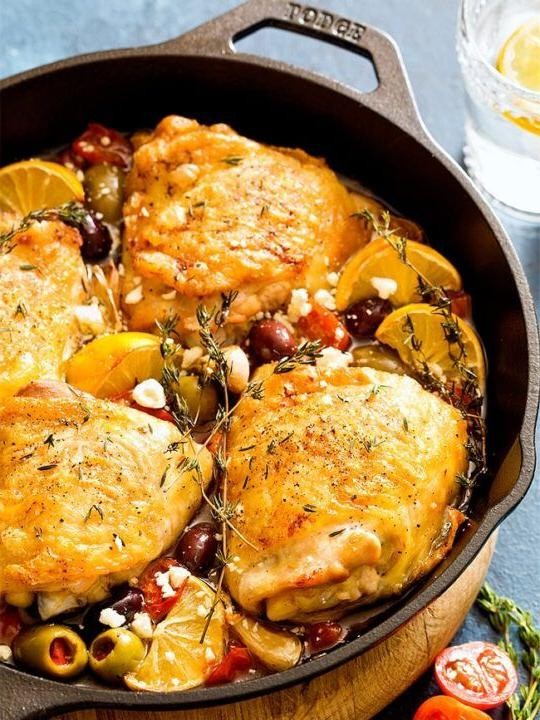 Mediterranean Baked Chicken with Olives