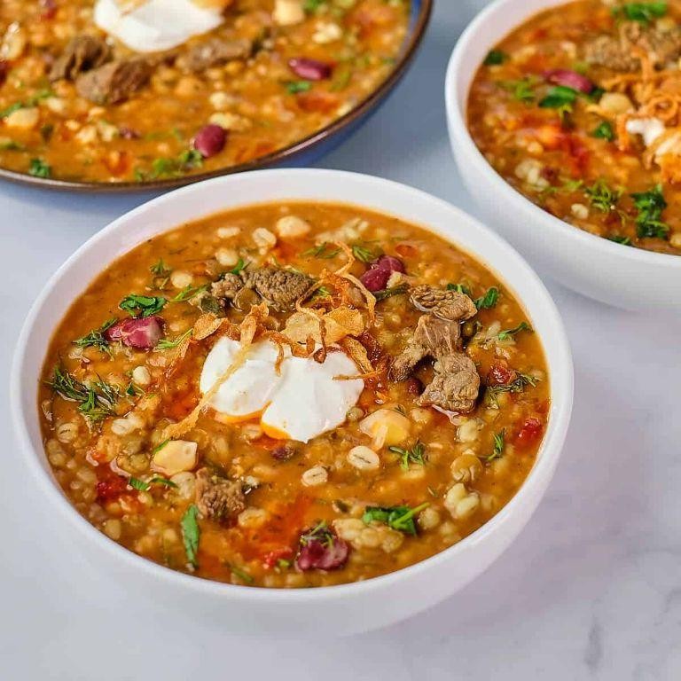 Mediterranean Beef Barley and Lentil Mix