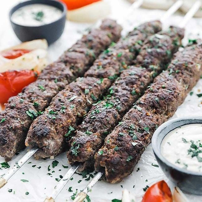 Mediterranean Beef Kofta Kebabs