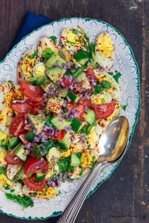 Mediterranean Boiled Egg Salad