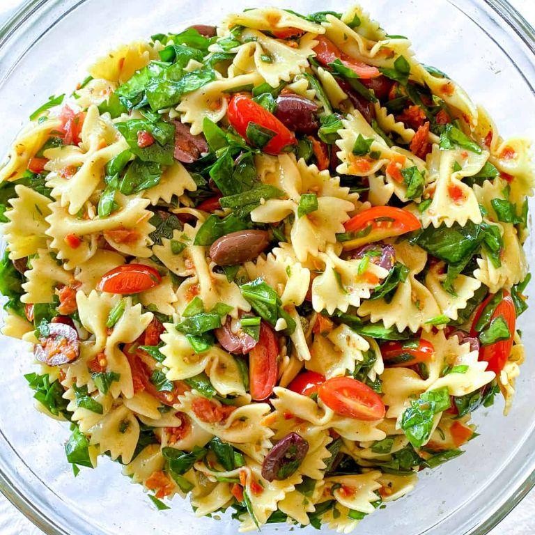 Mediterranean Bow Tie Pasta with Olives
