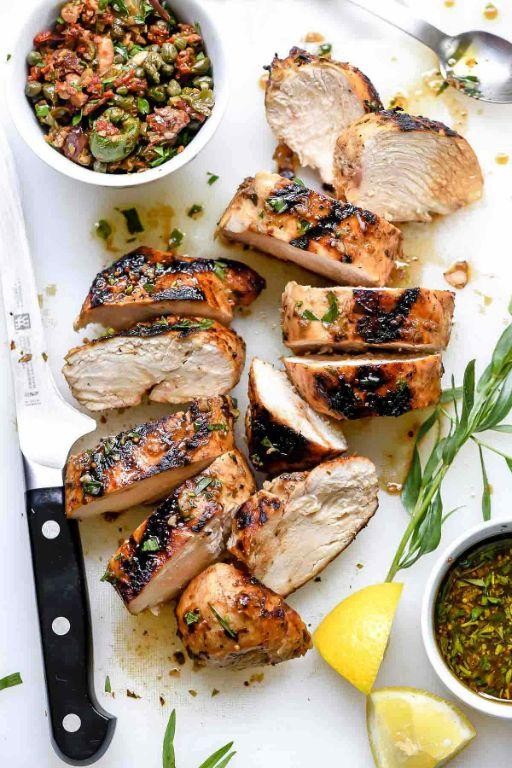 Mediterranean Chicken Cutlets with Olive Tapenade