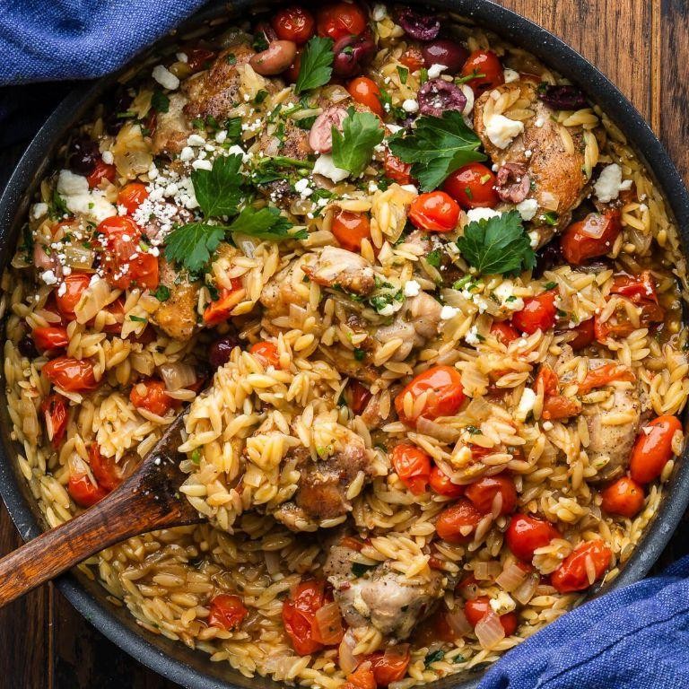Mediterranean Chicken Orzo