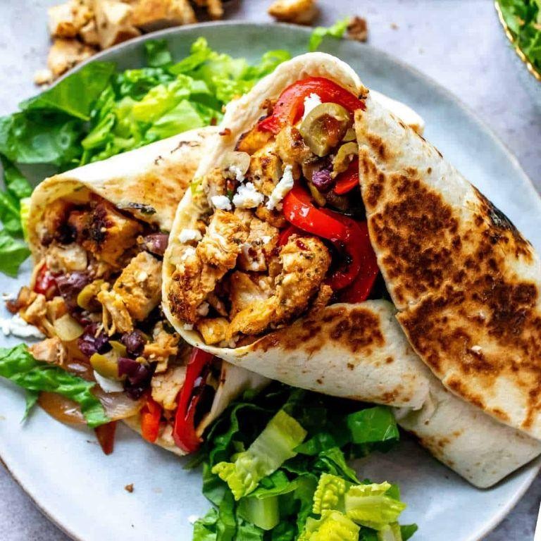 Mediterranean Chicken Wraps