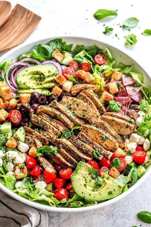 Mediterranean Chicken and Egg Salad