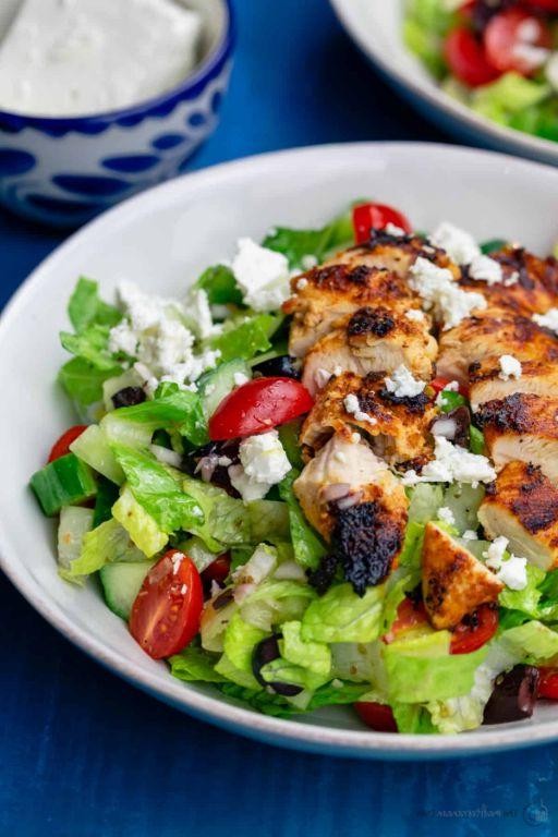 Mediterranean Chicken and Feta Salad