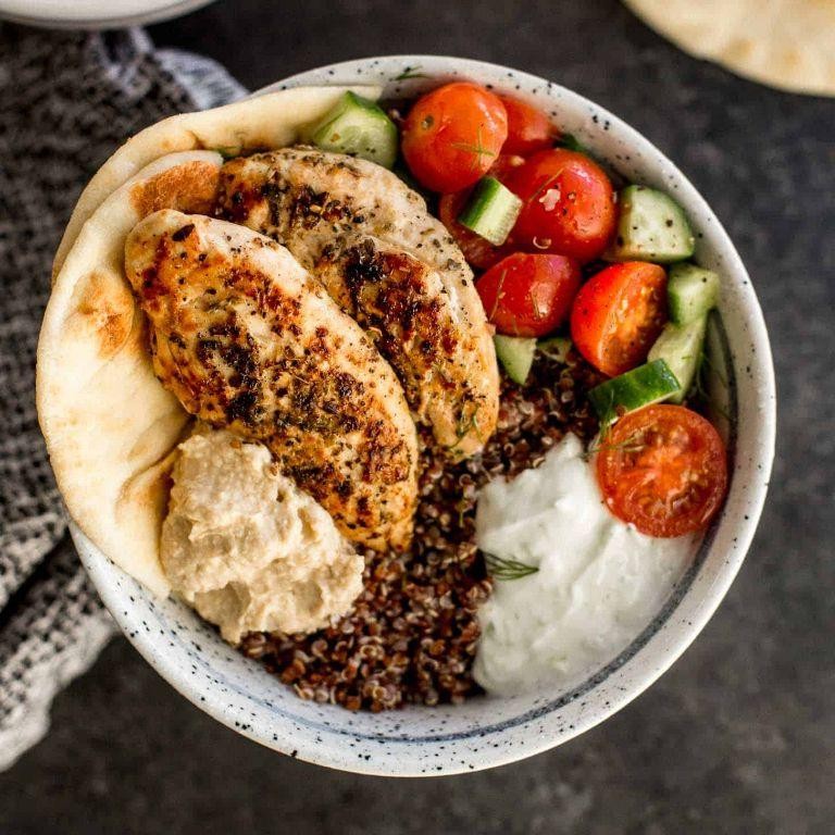 Mediterranean Chicken and Quinoa Bowl