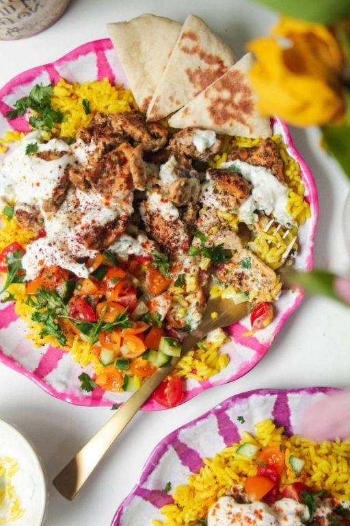 Mediterranean Chicken and Rice Bowl