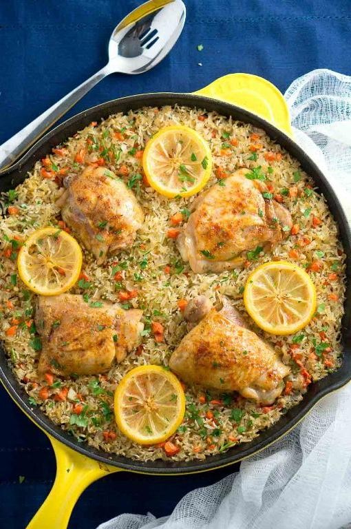 Mediterranean Chicken and Rice Pilaf