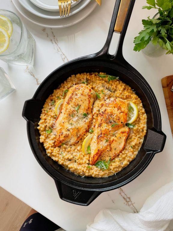 Mediterranean Chicken with Lemon Couscous