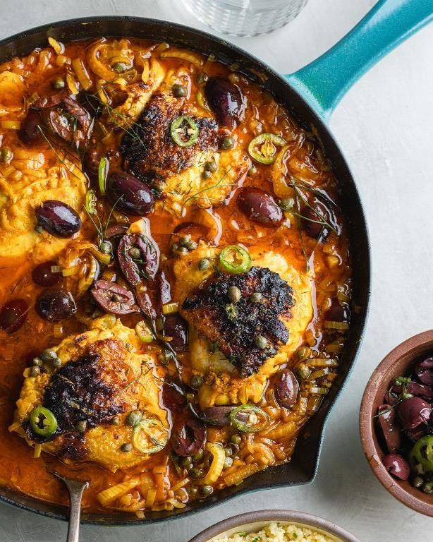 Mediterranean Clay Pot Chicken and Olives