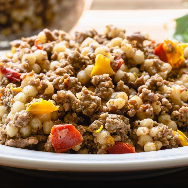 Mediterranean Corned Beef and Couscous Bake