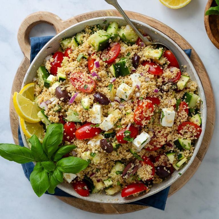 Mediterranean Couscous Salad with Feta