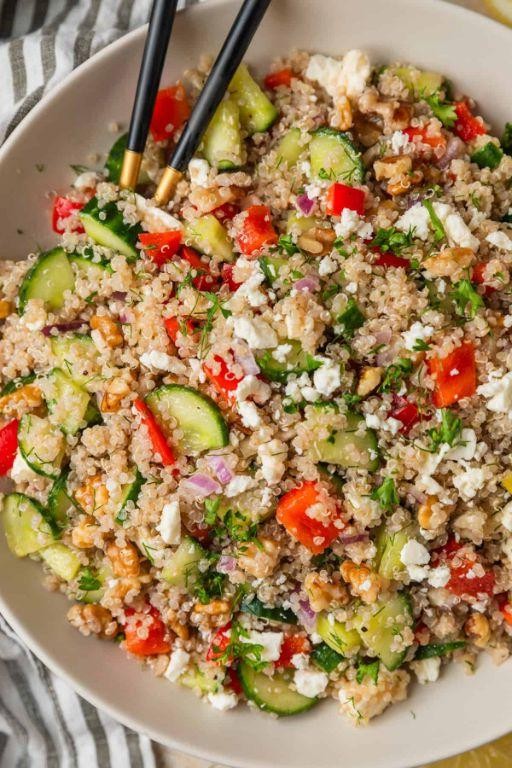 Mediterranean Cucumber and Quinoa Salad