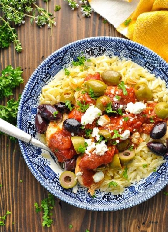 Mediterranean Dump-and-Bake Pasta