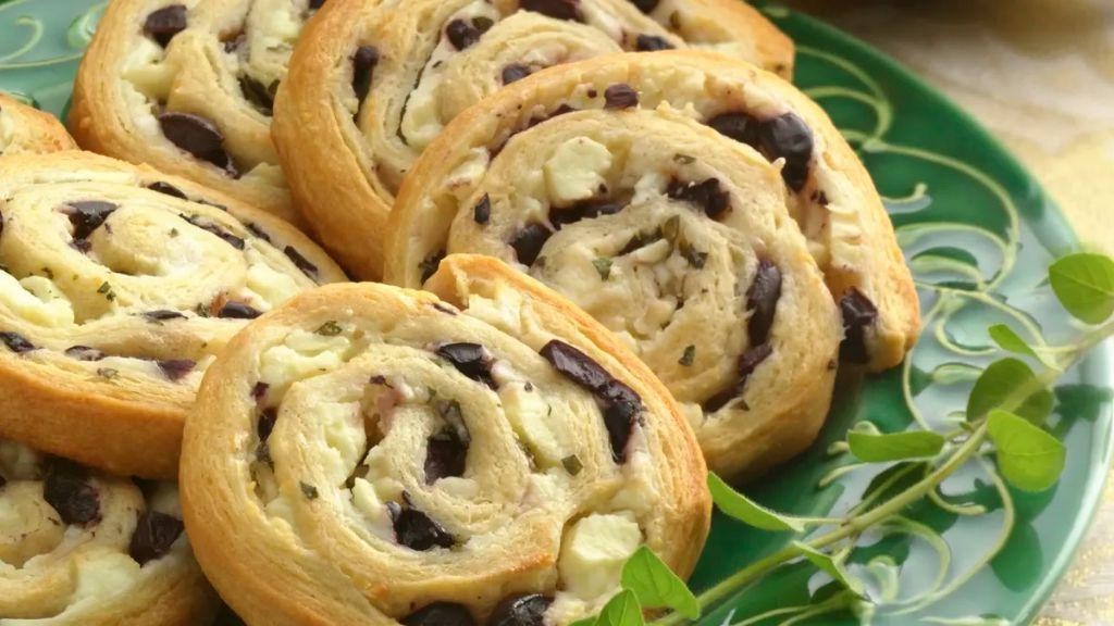 Mediterranean Feta and Olive Pinwheel Bites