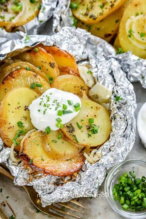 Mediterranean Grilled Potato Foil Packets