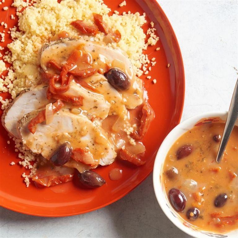 Mediterranean Grilled Turkey Breast with Olives