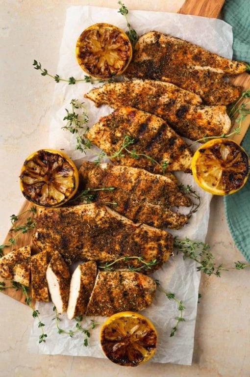 Mediterranean Herb-Crusted Chicken Breast