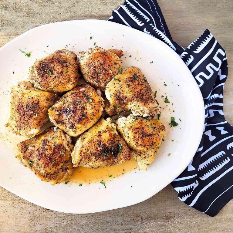 Mediterranean Herb-Crusted Chicken Thighs