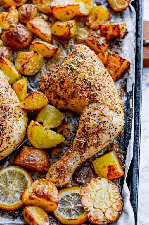 Mediterranean Herb-Crusted Leg Quarters